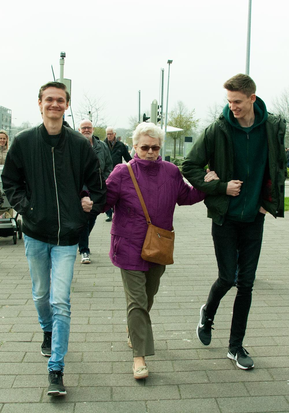 Nick Soesbergen with his grandmother