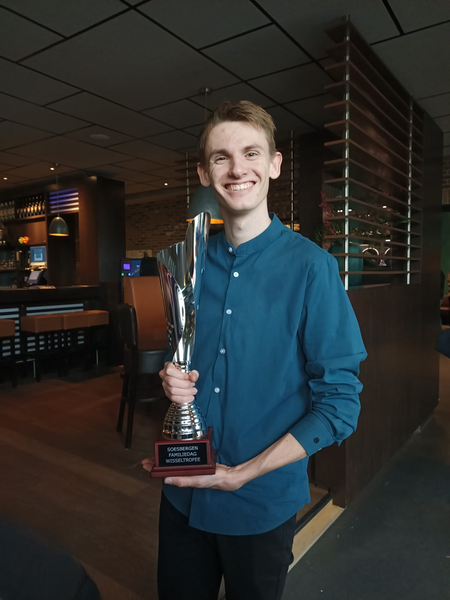 Nick Soesbergen with trophy